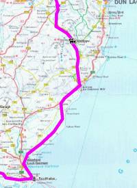 Die Route von Ardara nach Letterkenny