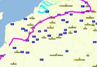Die Route von Abbeville bis Mülheim