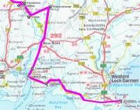 Die Route von Rosslare bis Thomastown