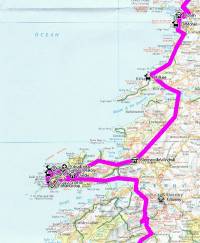 Die Route von Kenmare bis Doolin